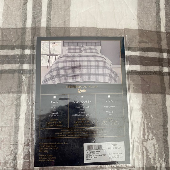 Pendleton Crestbrook Plaid Quilt - queen